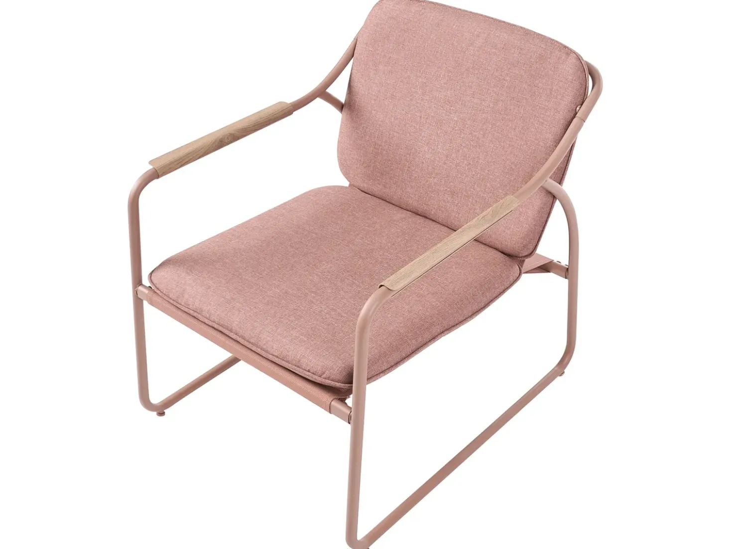 Set da giardino con tavolo 4 posti CALASCIO Metallo Marrone
