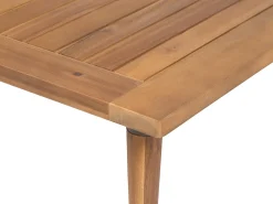 Set da giardino con tavolo 2 posti FRASCATI Modulare Legno di acacia certificato Grigio chiaro