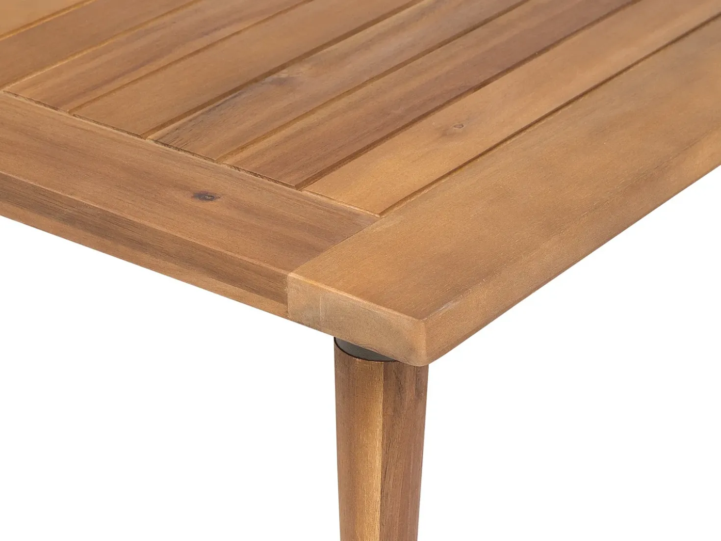 Set da giardino con tavolo 2 posti FRASCATI Modulare Legno di acacia certificato Grigio chiaro