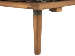 Set da giardino con tavolo 2 posti FRASCATI Modulare Legno di acacia certificato Grigio chiaro