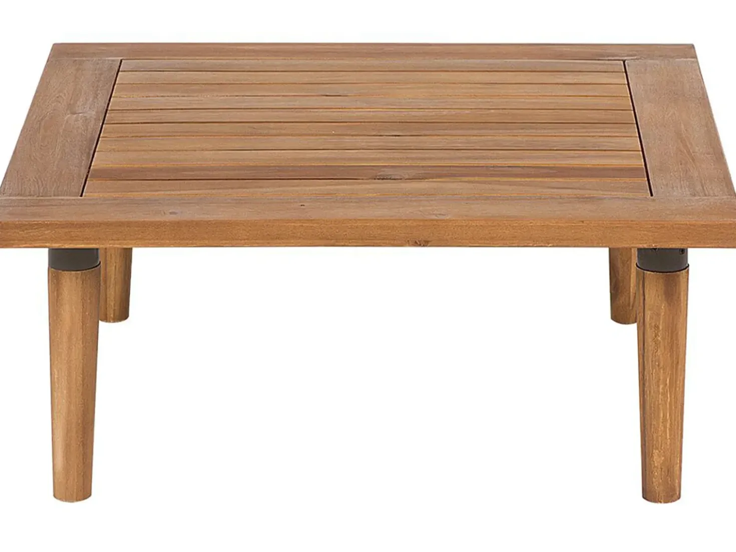 Set da giardino con tavolo 2 posti FRASCATI Modulare Legno di acacia certificato Grigio chiaro