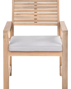Set da giardino con tavolo 4 posti FIAMES Legno di acacia certificato Grigio