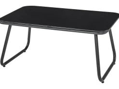 Set da giardino con tavolo 4 posti POMONTE Metallo Nero