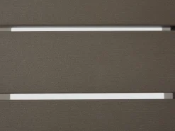 Set da giardino con tavolo 4 posti SALERNO Metallo Grigio scuro