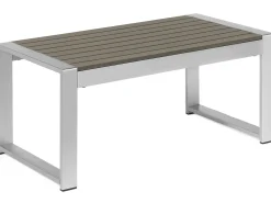 Set da giardino con tavolo 4 posti SALERNO Metallo Grigio scuro