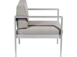 Set da giardino con tavolo 4 posti SALERNO Metallo Grigio scuro