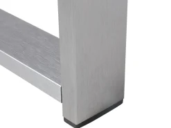 Set da giardino con tavolo 4 posti SALERNO Metallo Grigio scuro