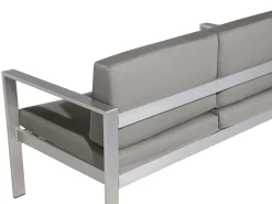 Set da giardino con tavolo 4 posti SALERNO Metallo Grigio scuro
