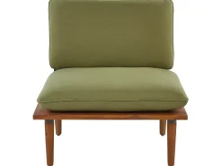 Set da giardino con tavolo 2 posti FRASCATI Modulare Legno di acacia certificato Verde oliva