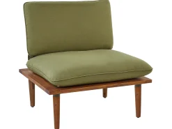 Set da giardino con tavolo 2 posti FRASCATI Modulare Legno di acacia certificato Verde oliva