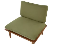 Set da giardino con tavolo 2 posti FRASCATI Modulare Legno di acacia certificato Verde oliva