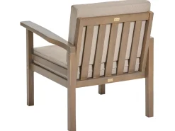 Set da giardino con tavolo 4 posti MANILA Legno di acacia certificato Marrone scuro