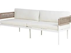 Set da giardino con tavolo 5 posti SERLA Metallo Bianco