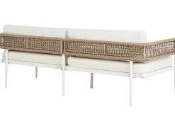 Set da giardino con tavolo 5 posti SERLA Metallo Bianco