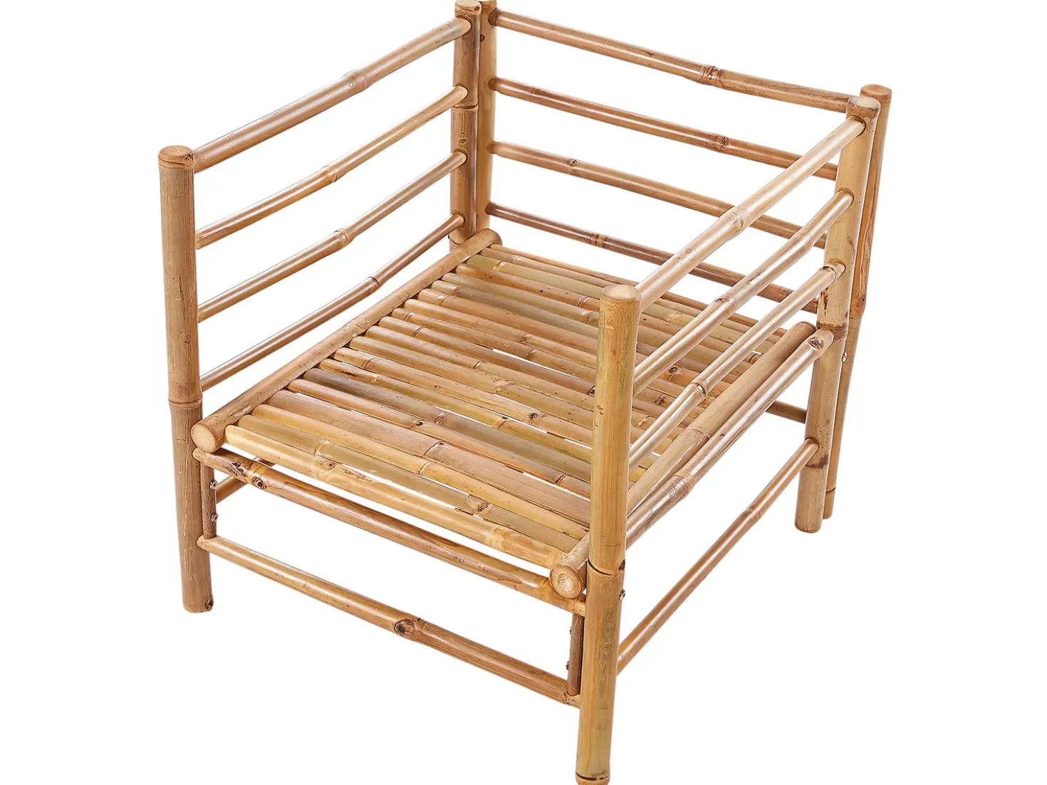 Set da giardino con tavolo 6 posti CERRETO Bambù Tortora