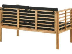 Set da giardino con tavolo 4 posti PACIFIC Legno d'acacia Nero