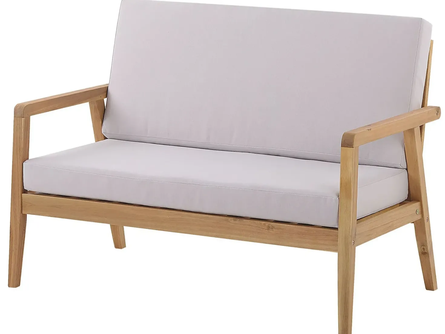 Set da giardino con tavolo 4 posti PALLANO Legno d'acacia Tortora