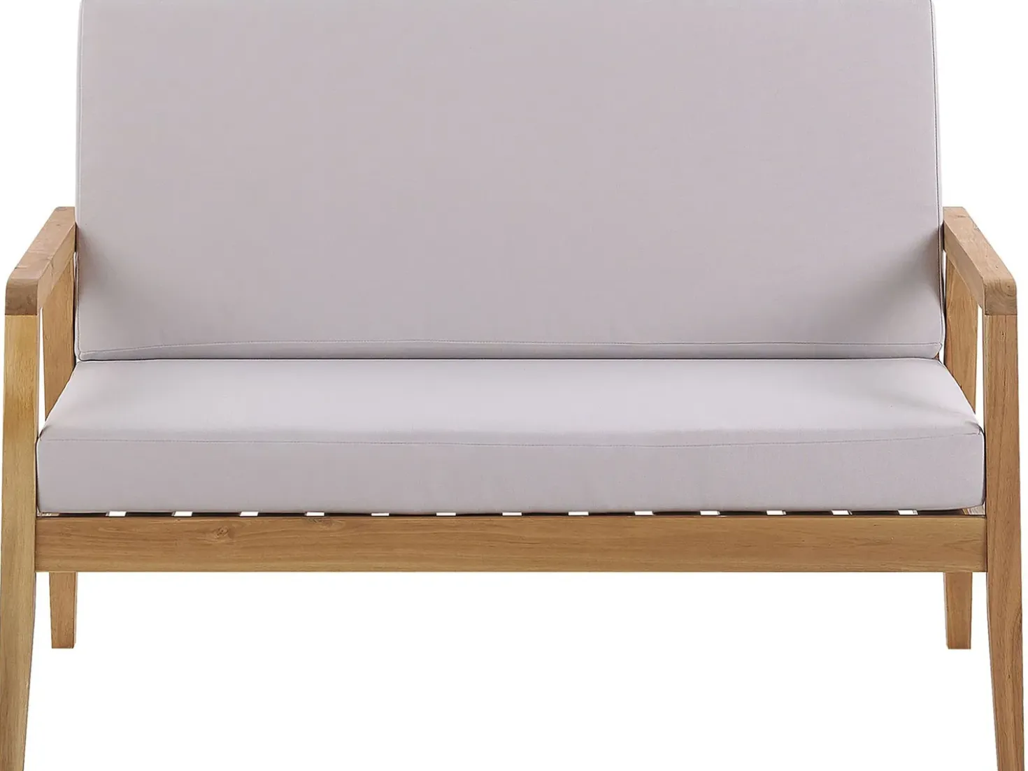 Set da giardino con tavolo 4 posti PALLANO Legno d'acacia Tortora