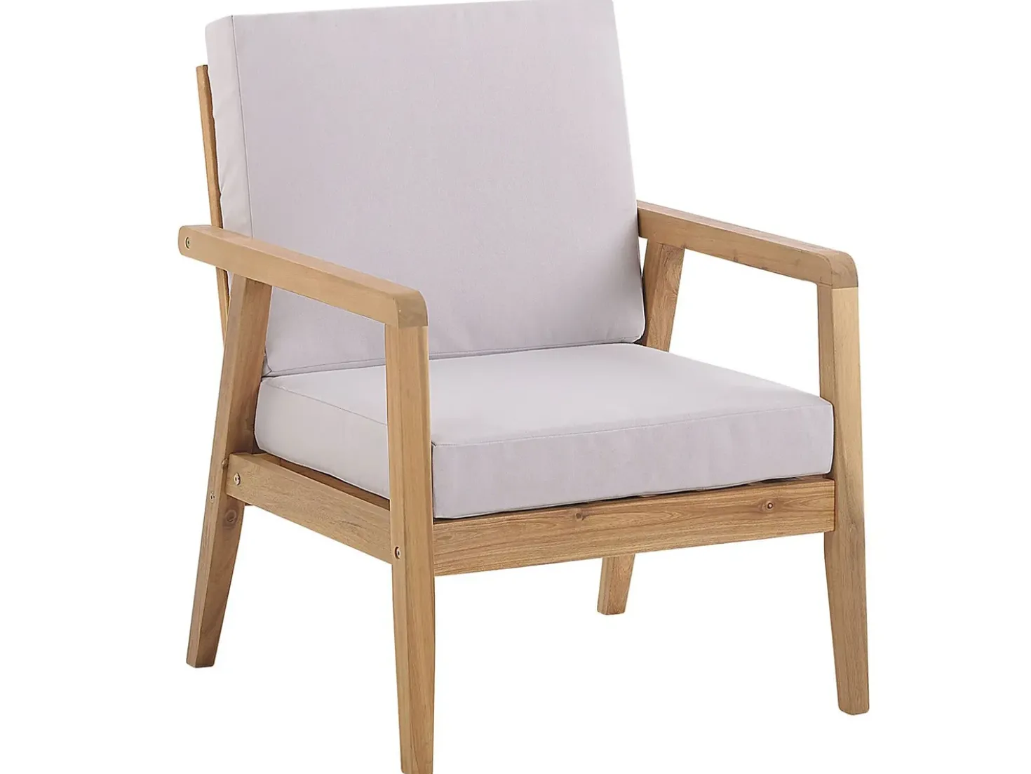 Set da giardino con tavolo 4 posti PALLANO Legno d'acacia Tortora
