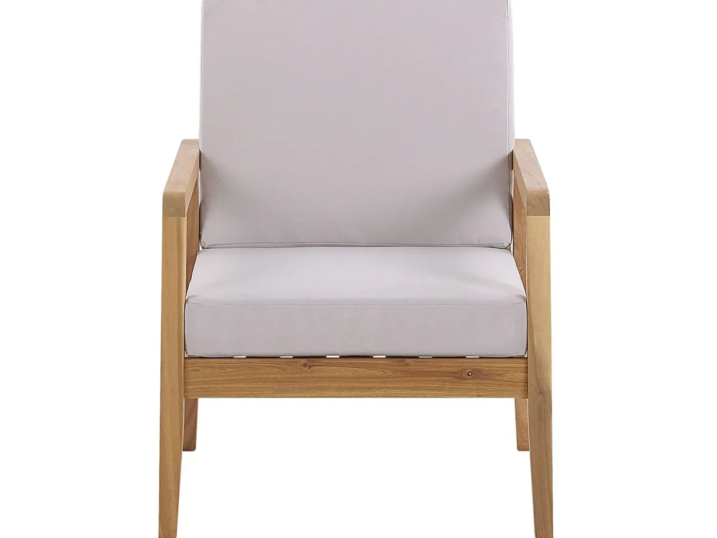 Set da giardino con tavolo 4 posti PALLANO Legno d'acacia Tortora