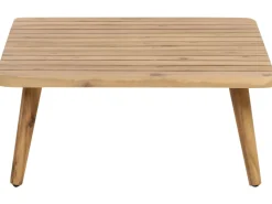 Set da giardino con tavolo 4 posti ACCADIA Legno di acacia certificato Beige chiaro