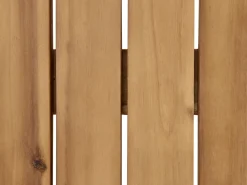 Set da giardino con tavolo 4 posti ACCADIA Legno di acacia certificato Beige chiaro