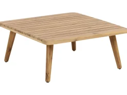 Set da giardino con tavolo 4 posti ACCADIA Legno di acacia certificato Beige chiaro