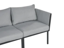 Set da giardino con tavolo 5 posti SKALA Metallo Grigio scuro