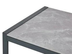 Set da giardino con tavolo 5 posti SKALA Metallo Grigio scuro