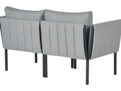 Set da giardino con tavolo 5 posti SKALA Metallo Grigio scuro