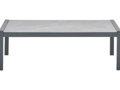 Set da giardino con tavolo 5 posti SKALA Metallo Grigio scuro
