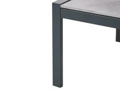 Set da giardino con tavolo 5 posti SKALA Metallo Grigio scuro