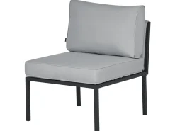 Set da giardino con tavolo 5 posti SKALA Metallo Grigio scuro