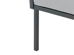 Set da giardino con tavolo 5 posti SKALA Metallo Grigio scuro