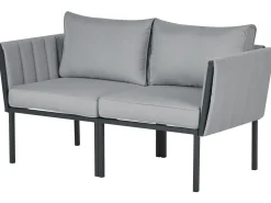 Set da giardino con tavolo 5 posti SKALA Metallo Grigio scuro