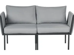 Set da giardino con tavolo 5 posti SKALA Metallo Grigio scuro