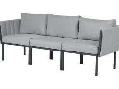 Set da giardino con tavolo 5 posti SKALA Metallo Grigio scuro