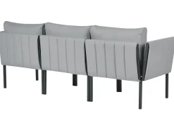 Set da giardino con tavolo 5 posti SKALA Metallo Grigio scuro