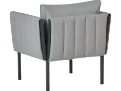 Set da giardino con tavolo 5 posti SKALA Metallo Grigio scuro