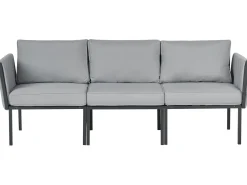 Set da giardino con tavolo 5 posti SKALA Metallo Grigio scuro