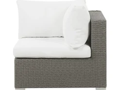 Set da giardino con tavolo 8 posti MAESTRO Modulare Rattan sintetico (PE) Tortora