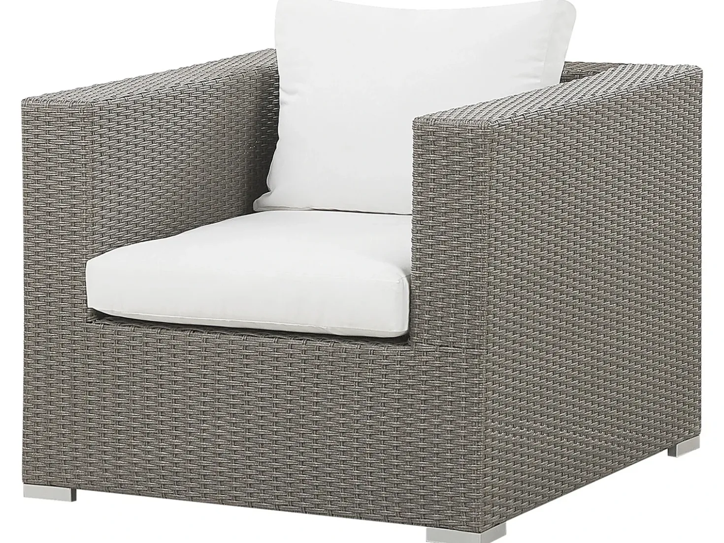 Set da giardino con tavolo 8 posti MAESTRO Modulare Rattan sintetico (PE) Tortora