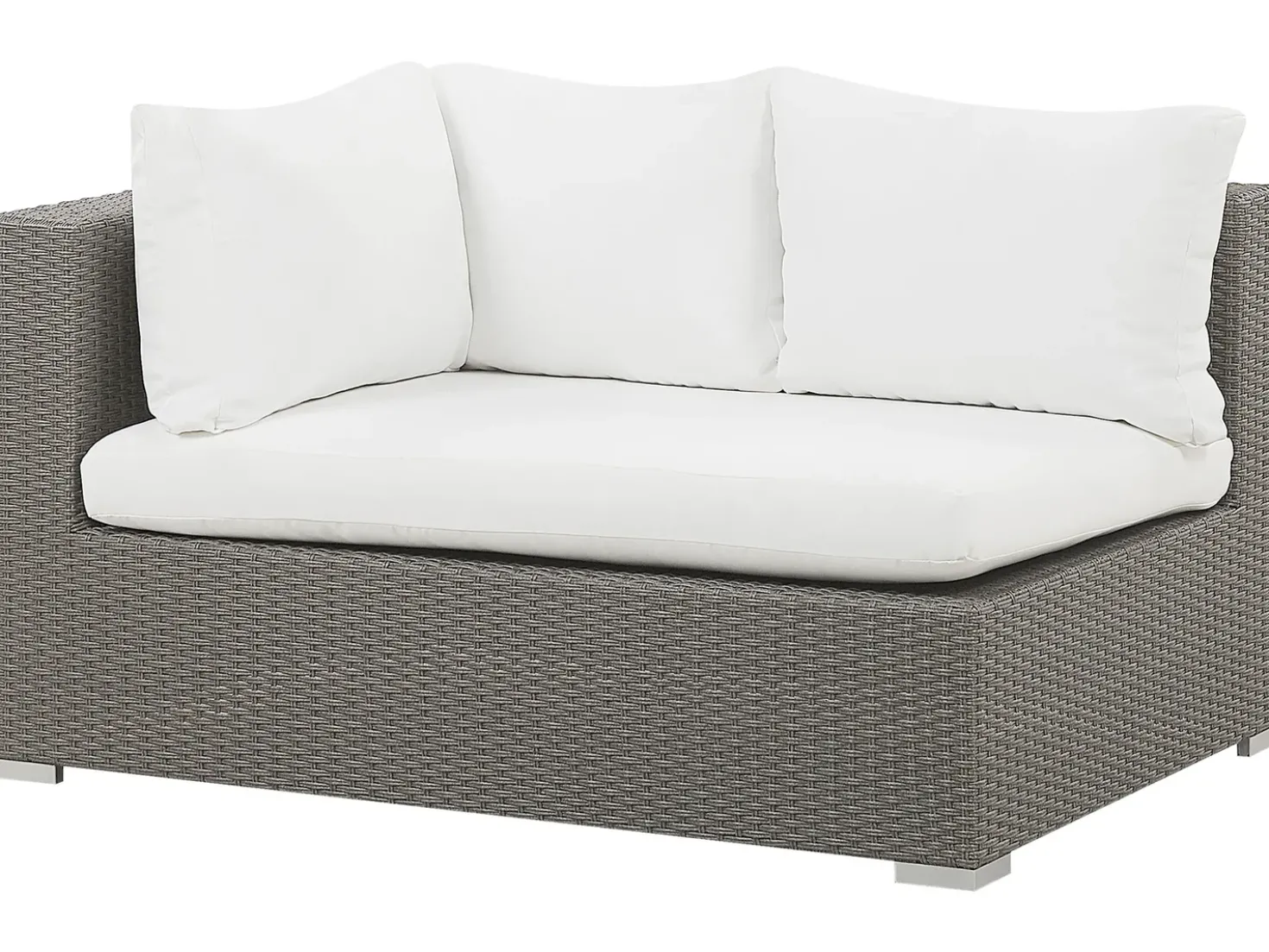 Set da giardino con tavolo 8 posti MAESTRO Modulare Rattan sintetico (PE) Tortora