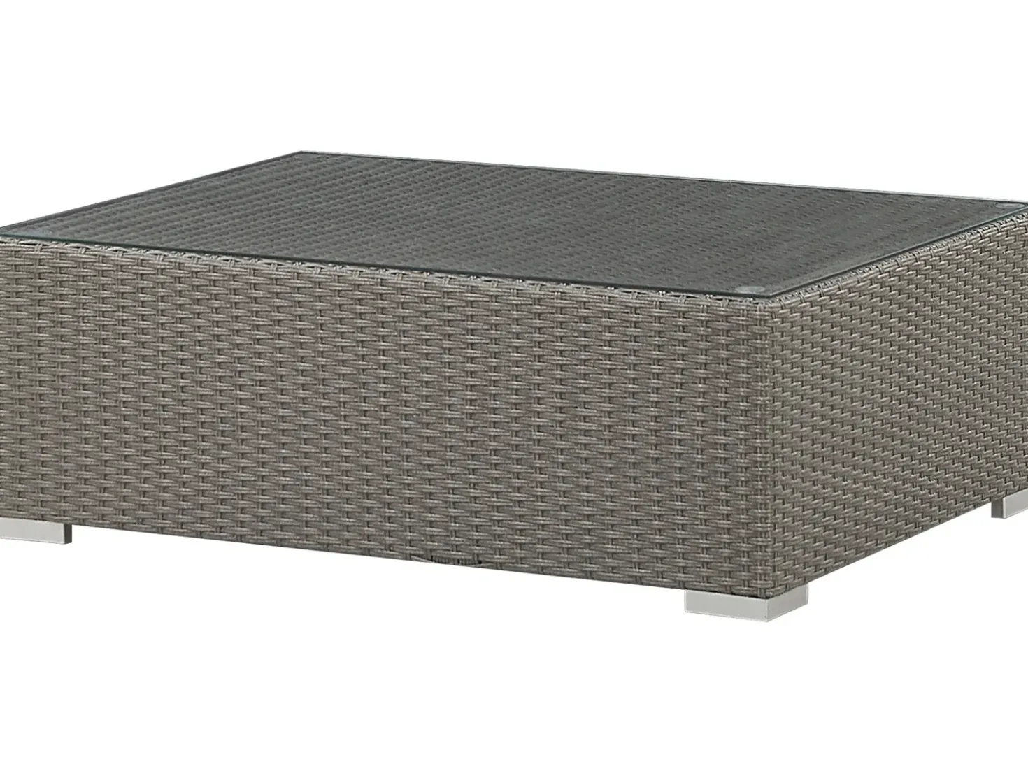 Set da giardino con tavolo 8 posti MAESTRO Modulare Rattan sintetico (PE) Tortora