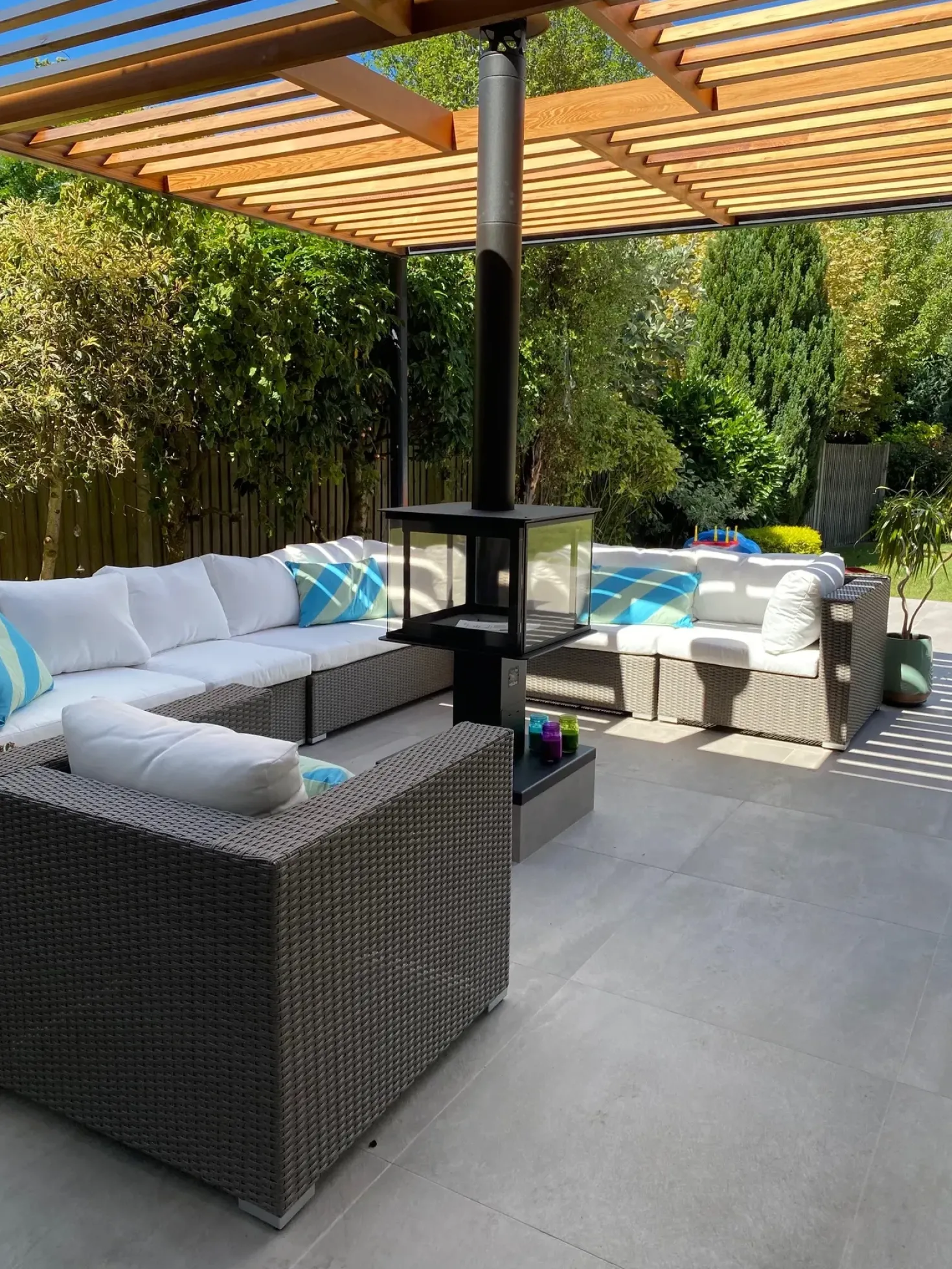 Set da giardino con tavolo 8 posti MAESTRO Modulare Rattan sintetico (PE) Tortora