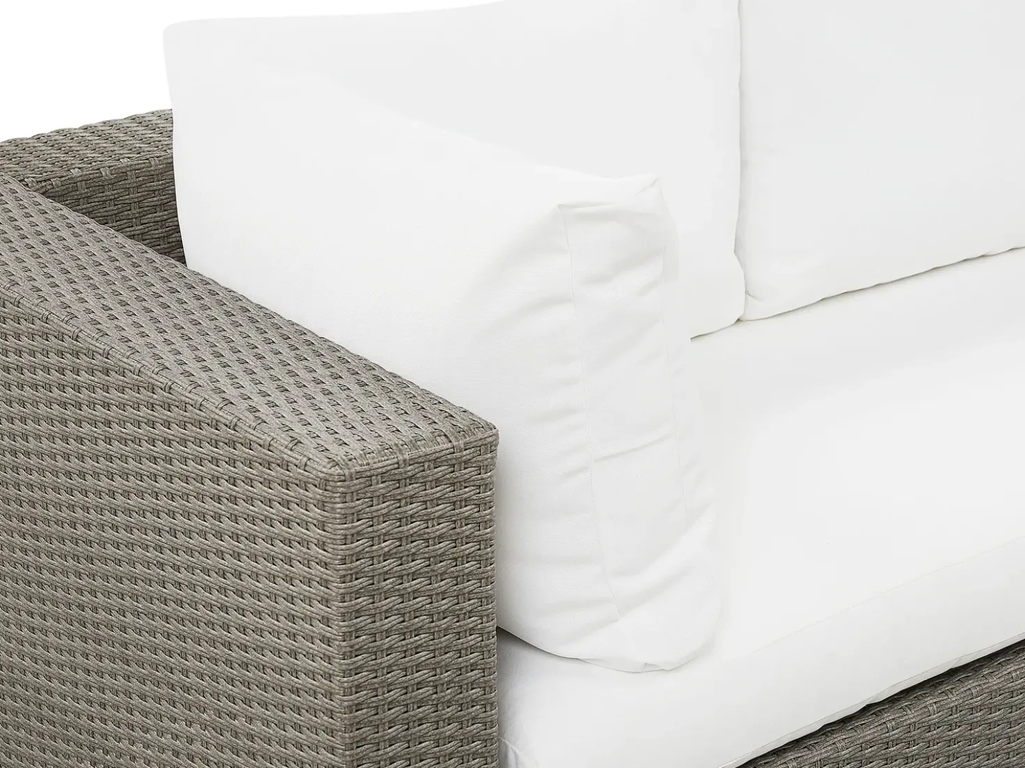 Set da giardino con tavolo 8 posti MAESTRO Modulare Rattan sintetico (PE) Tortora