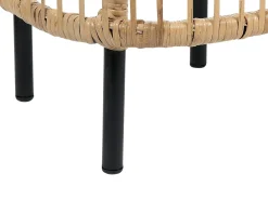 Set da giardino con tavolo 4 posti MARATEA/CESENATICO Rattan Naturale