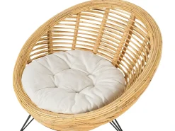 Set da giardino con tavolo 4 posti MARATEA/CESENATICO Rattan Naturale