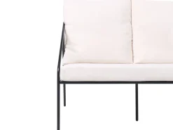 Set da giardino con tavolo 4 posti USTICA Metallo Nero