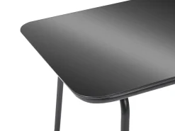 Set da giardino con tavolo 4 posti USTICA Metallo Nero
